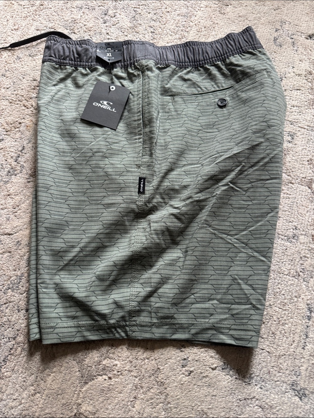 O'Neill Men's Olive Green Hybrid Shorts